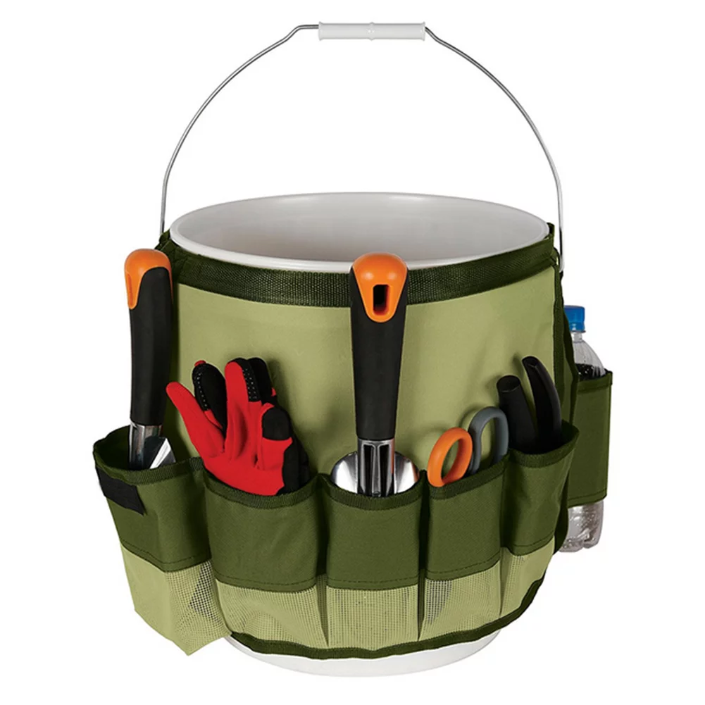SPRING PARK Garden Tool Bag, Garden Tote Storage Bags, Home Organizer for Indoor and Outdoor Gard ualawncare