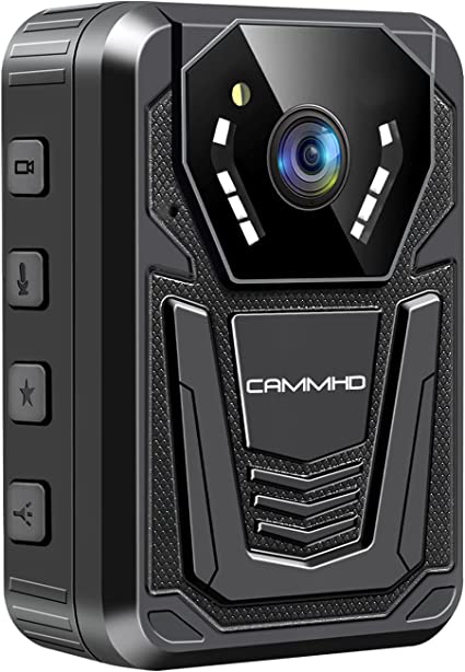 CAMMHD F6-64GB 4K Body Camera, 3400mAh Battery Work 12-14Hours,Waterproof IP 68 Body Cameras with Audio and Video Recording H.265 Video Code Police Body Cam for Law Enforcement ualawncare