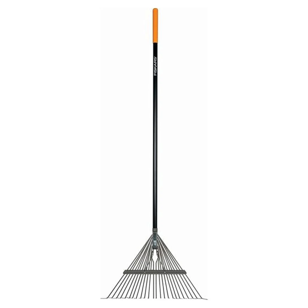 Fiskars Garden Rake, Metal Tine Leaf Rake with Fiberglass Handle, 62, Black product review at walmart.com ualawncare