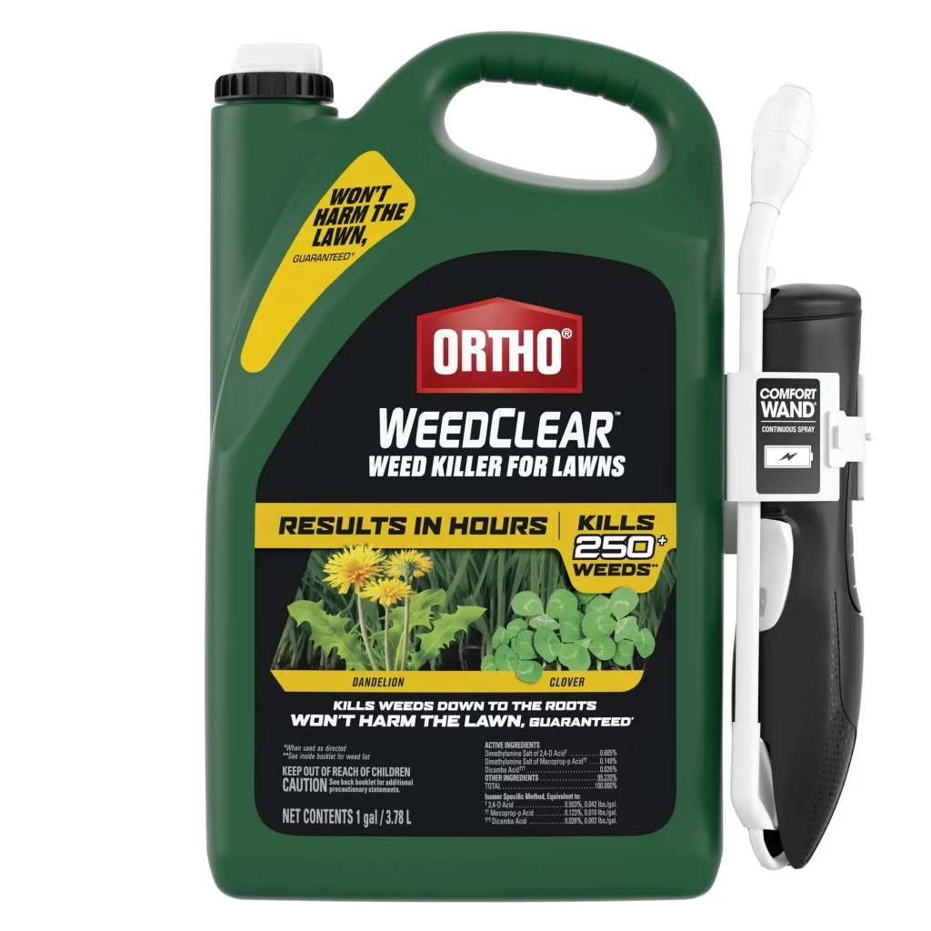 Ortho WeedClear Weed Killer for Lawns with Comfort Wand, Kills Dandelion and Clover, 1 gal. ualawncare