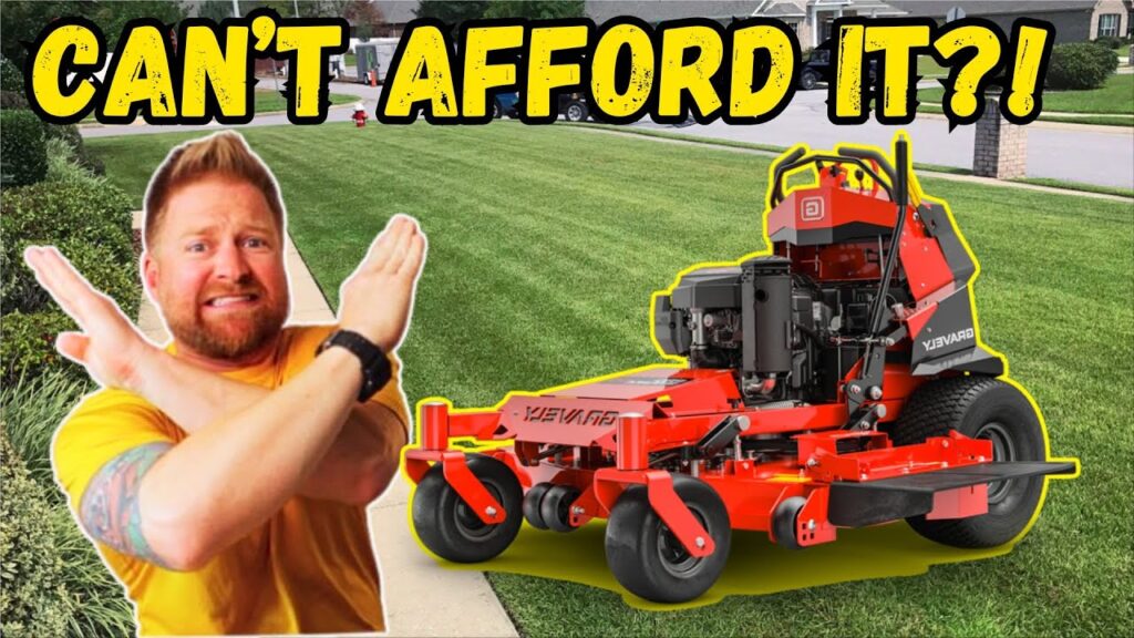 I CAN'T AFFORD A COMMERCIAL LAWN MOWER ualawncare thats a green yard